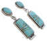 Southwestern Turquoise And Opal Inlay Earrings EX32477